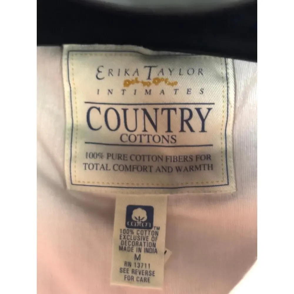 VTG Erika Intimates Country Cottons Nightgown‎ Women’s Pink Soft 90's Sleepwear